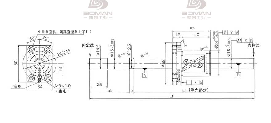KURODA GG1510DS-BALR-1500A 黑田丝杆上海代理商