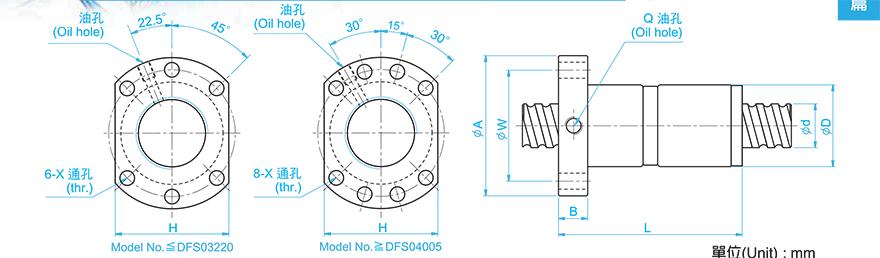 TBI DFS03206-4.8 tbi滚珠丝杠的安装间距